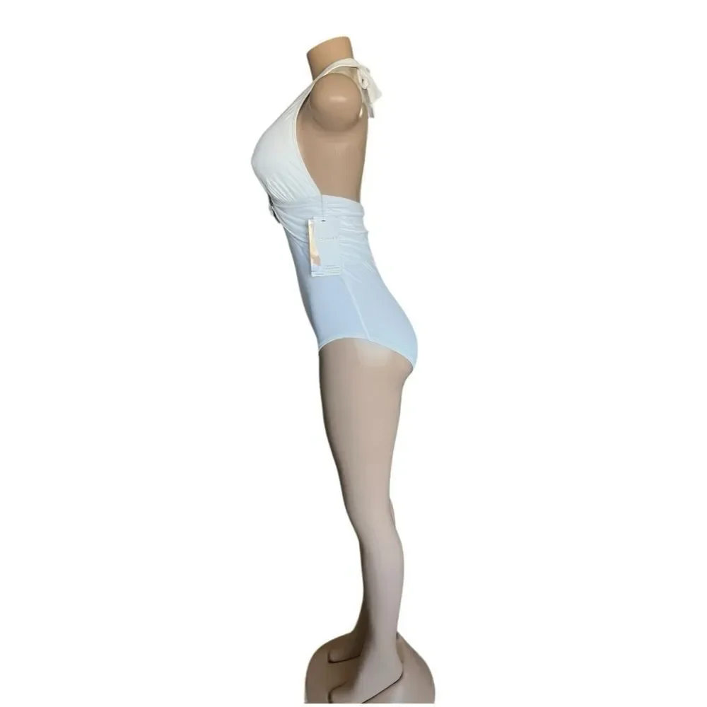 NWT- Contours by Coco Reef Brilliance Halter Bra Sized One Piece Swimsuit - Picture 6 of 15